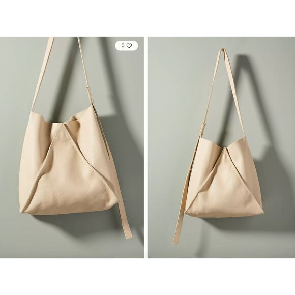 Oliveve Jasper Handbag Tan Pebble Grain Cowhide Leather Magnetic Crossbody Bag - Picture 1 of 13